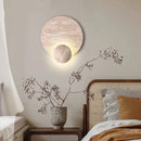 Helnys Modern Stone LED Wall Sconce for Hallway & Stairs