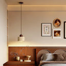 Helnys Modern LED Pendant Light Fixture with Wood Canopy for Restaurant Living Room