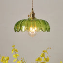 Helnys Green Glass LED Pendant Lights - Modern Nordic Hanging Fixtures