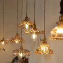 Helnys Flower Glass LED Pendant Lamp - Nordic Modern Hanging Light