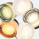 Helnys Glass Lampshade LED Wall Sconce, 4 Colors for Bedroom, Living Room, Bathroom