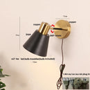 Helnys Black Iron LED Wall Sconce for Modern Home Decor