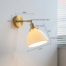 Helnys White Flower Ceramic Wall Lamp Sconce Plug In Switch Bedroom Stair Bathroom