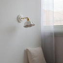 Helnys Ceramic LED Wall Light with Copper Arm for Modern Home Décor