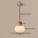 Nordic LED Pendant Lamp White Wood Chandelier Helnys Brand