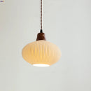 Helnys Ceramic Wood LED Pendant Lamp - Nordic Modern Hanging Light Fixtures