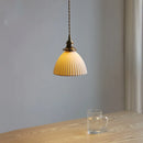 Helnys Ceramic Shade LED Pendant Lights for Bedroom Loft Interior Decor