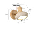 Helnys Yellow Travertine LED Wall Lamp Rotate Stair Light Fixture Lampara