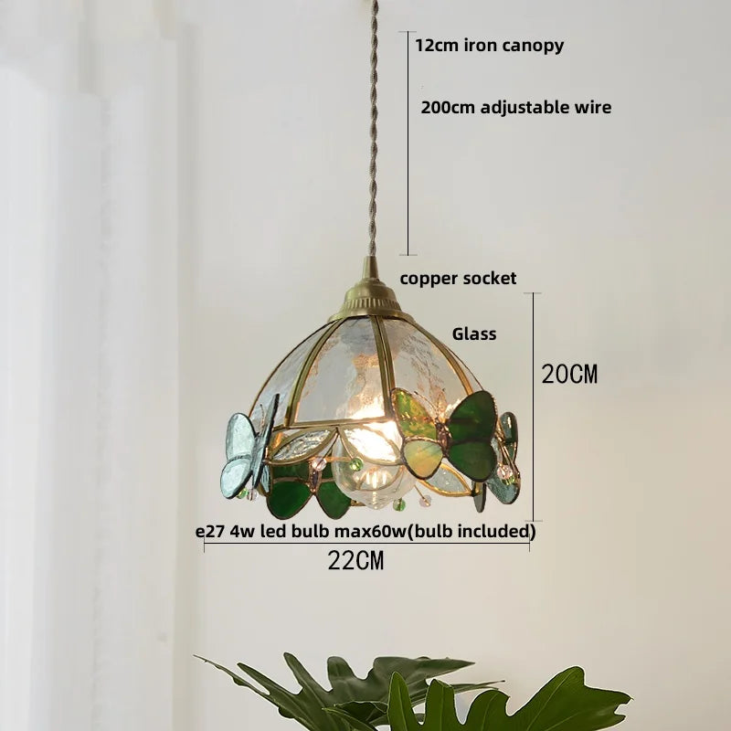 Helnys Luxury Glass Flower LED Pendant Lights - Modern Nordic Style