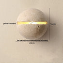 Helnys Wabi Sabi LED Wall Sconce Yellow Travertine Nordic Modern Ambient Mirror Light
