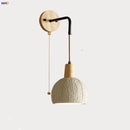 Helnys Cement Shade LED Wall Sconce Switch Stair Light Fixture for Home Decor