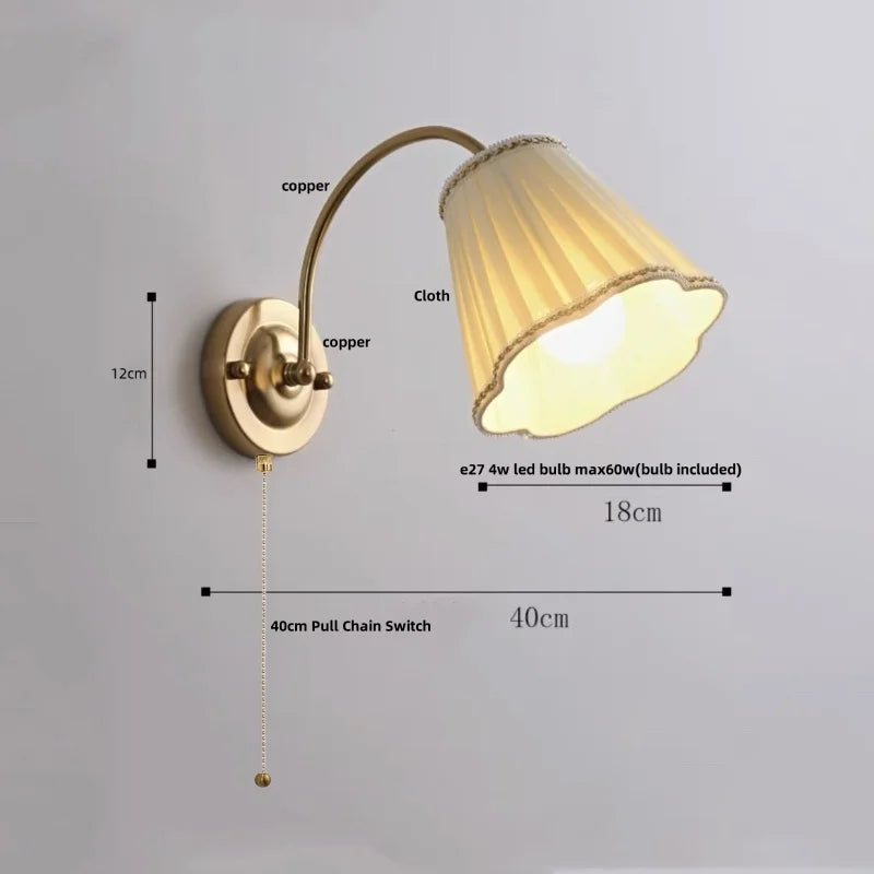 Helnys Rotatable Wood LED Wall Sconce 2 Arms Stair Light