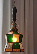 Helnys Blue Glass Pendant Lights for Bedroom Dinning Living Room