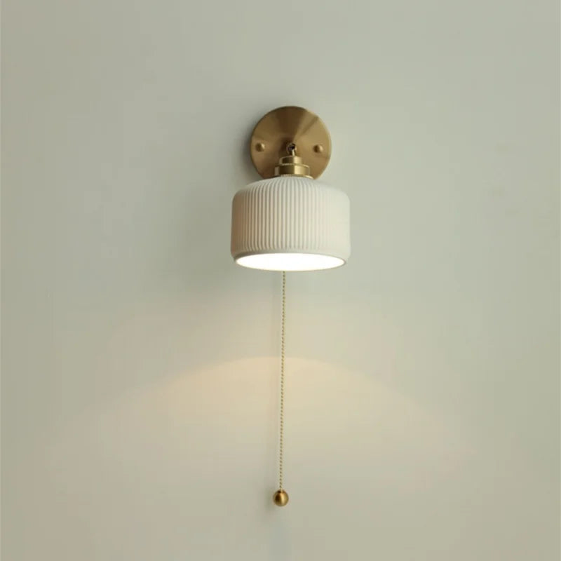 Helnys Ceramic LED Wall Lamp Sconce Up Down Rotate Modern Bathroom Mirror Light