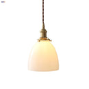 Modern Nordic Glass Pendant Light Fixture - Helnys Copper Socket LED Hanging Lamp