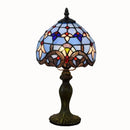 Helnys Resin Base Retro Table Lamp 20cm, E27 Bedroom Bedside Lamp
