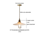 Helnys Clear Glass LED Pendant Light - Wire Adjustable Nordic Modern Decor Hanging Lamp