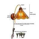 Helnys Flower Cloth LED Wall Lamp for Bedroom Girls - Wall Art Decor Stair Light