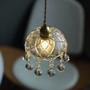 Helnys Crystal Glass LED Pendant Lights - Japan Style Hanging Lamp Fixtures
