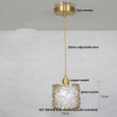 Helnys Crystal Glass LED Pendant Lamp - Adjustable Nordic Modern Luxury Hanging Lights