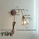 Helnys Copper Rotate Arm LED Wall Light - Nordic Modern Design