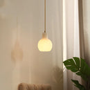 Helnys White Marble LED Pendant Light for Bathroom and Hotel Room