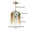 Helnys Green Yellow LED Pendant Light Fixture, Stylish Coffee Table Decoration