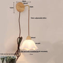 Helnys Nordic LED Wall Sconce Wood Base Modern Vanity Light