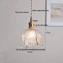 Helnys Clear Glass LED Pendant Light Fixture - Nordic Modern Hanging Lights