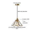 Helnys Amber Glass LED Pendant Chandelier