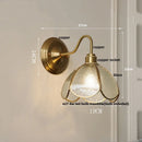 Helnys Vintage Copper Loft LED Wall Lights Glass Bedroom Lamparas De Pared