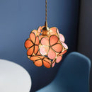 Helnys Pink Glass Petal LED Pendant Lamp for Modern Interior Decoration