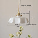 Helnys Nordic Milky Yellow Glass LED Pendant Lights for Home Indoor Lighting