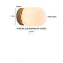 Helnys Glass Wall Light Sconce LED Switch Nordic Bedroom Bathroom Stairs Aplique Pared