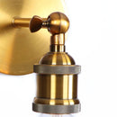 Helnys Vintage Gold Plated Iron Wall Lamp Industrial LED Loft Lighting Fixtures