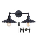 Helnys 2-heads Loft LED Wall Lights Stair Bedside Lamp Industrial Style