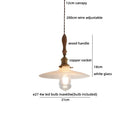 Helnys White Glass Pendant Light for Bedroom Living Dining Room