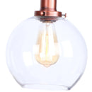 Helnys Vintage Swing Arm Wall Lights with Pull Chain Switch and Glass Ball