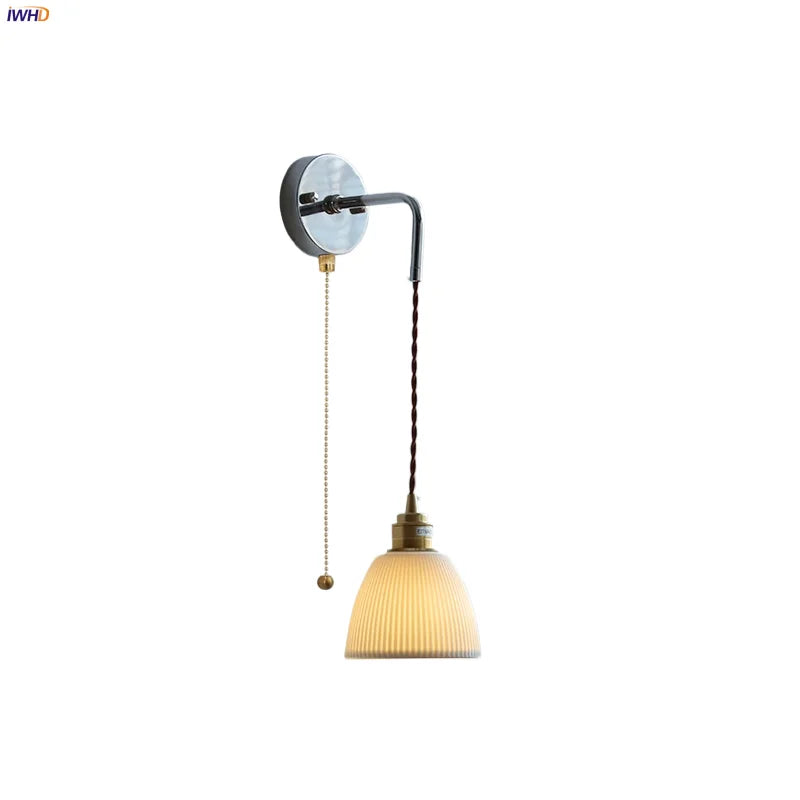 Helnys Ceramic LED Wall Lamp Modern Nordic Style Adjustable Home Decor