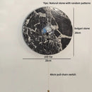 Helnys Round Stone LED Wall Lamp Sconce Shower White Ball G9 Bulb