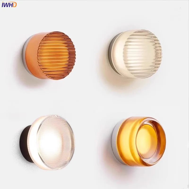 Helnys LED Acrylic Wall Lamp Modern Sconce Light for Corridor Balcony Stairway