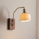 Helnys Copper Ceramic LED Wall Light Rotatable Indoor Lamp E27 Home Decor