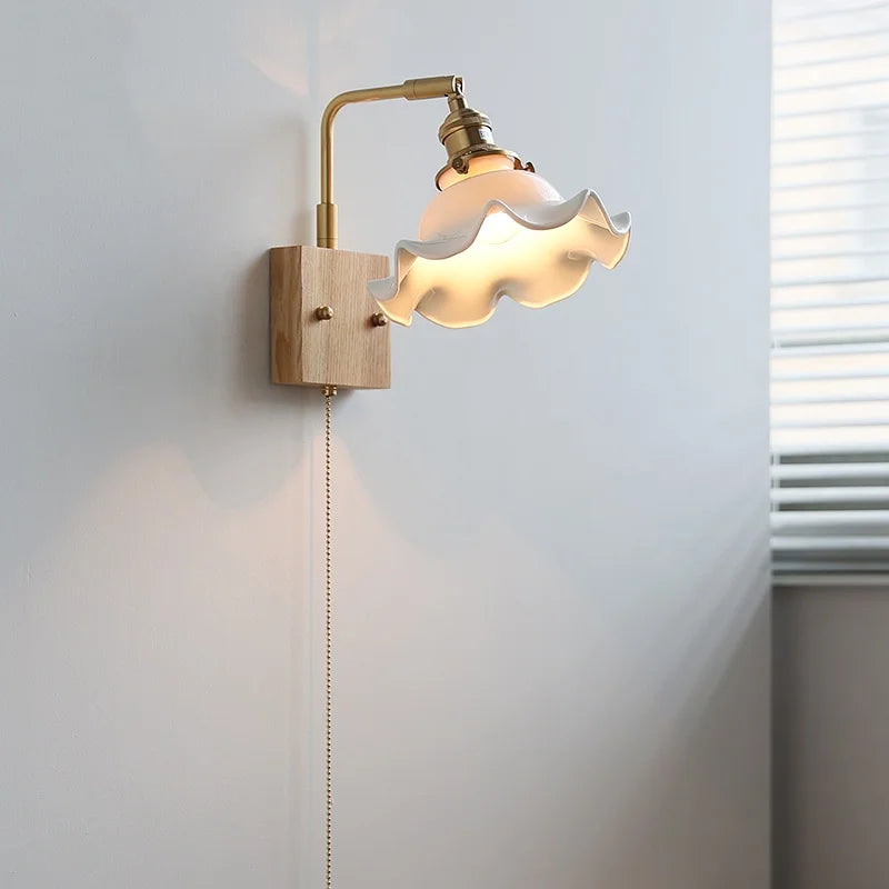 Helnys Ceramic LED Wall Lamps, Warm Light, Nordic Modern Design
