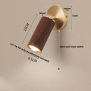Helnys Nordic LED Wall Light - Modern Wood Indoor Lamp for Home Decor