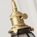 Helnys Tiffany Glass LED Pendant Lights with Copper Knob Switch