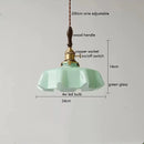 Helnys Nordic Milky Yellow Glass LED Pendant Lights for Home Indoor Lighting