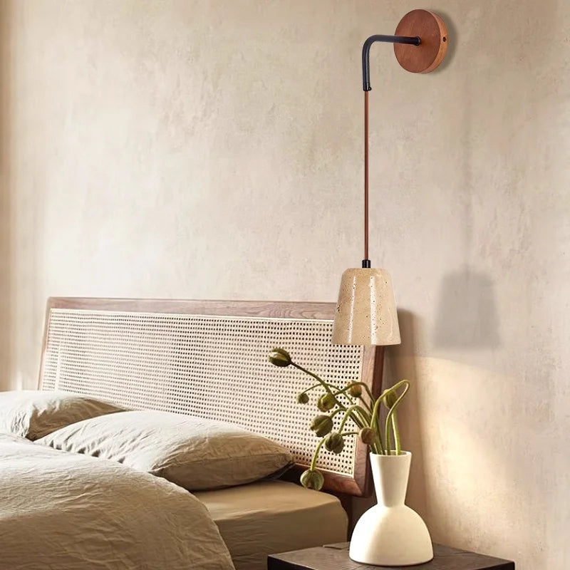 Helnys Adjustable LED Wall Sconce with Pull Chain Switch - Interior Wall Light Fixtures