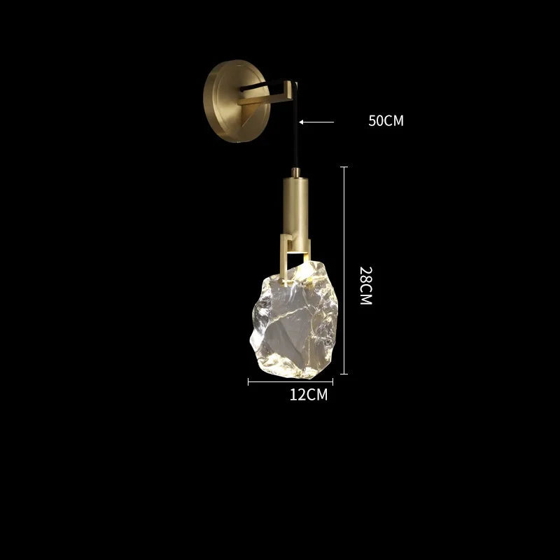 Helnys Water Droplet Crystal LED Wall Light - Nordic Wandlamp