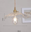 Helnys Blue Glass Pendant Lights for Bedroom Dinning Living Room