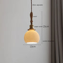 Helnys Copper LED Pendant Light with Ceramic Lampshade, Modern Japanese Style